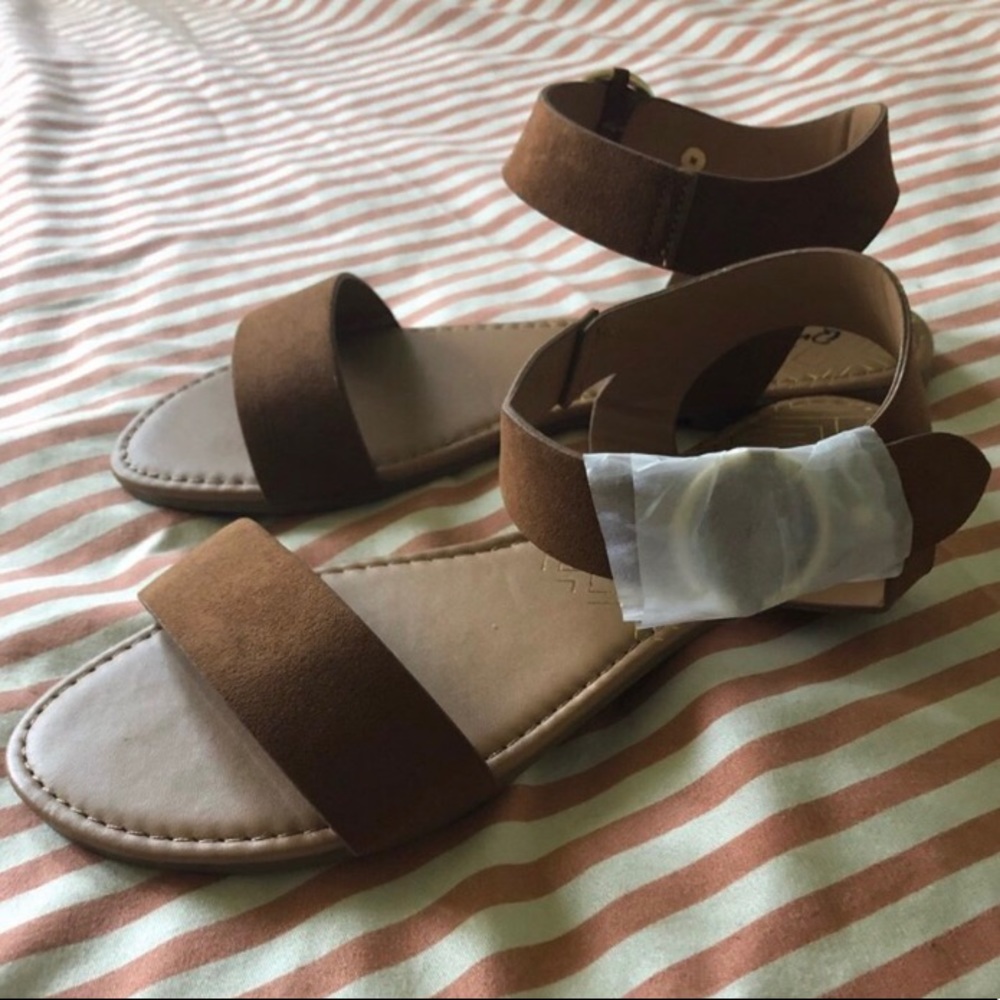 Brown suede sandals BRAND NEW